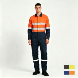 HI-VISIBILITY TWO TONE COVERALL