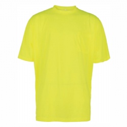 HI-VIS LIME BIRDSEYE SAFETYSHORT SLEEVE SHIRT
